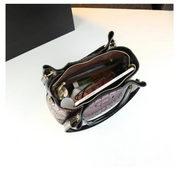 Genuine Leather Crocodile Print Tote - 2025 Trend Bucket Bag
