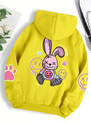 Printed Oversized Relaxed-Fit Hoodie | OWNLUXE