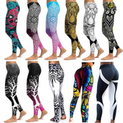 Women’s Ankle-Length Yoga Pants with Elastic Waist