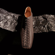 Women's Square Toe Low Heel Leather Flats – Shop at OWNLUXE
