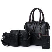 4-Piece Luxury Tassel Handbag Set - Premium Vegan Leather Shoulder Bag Collection | OWNLUXE