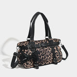 Load image into Gallery viewer, PU &amp; Canvas Travel Duffle Bag | Sac de voyage en PU et toile
