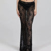 Sleeveless Sheer Floral Lace Swim Cover-Up | OWNLUXE