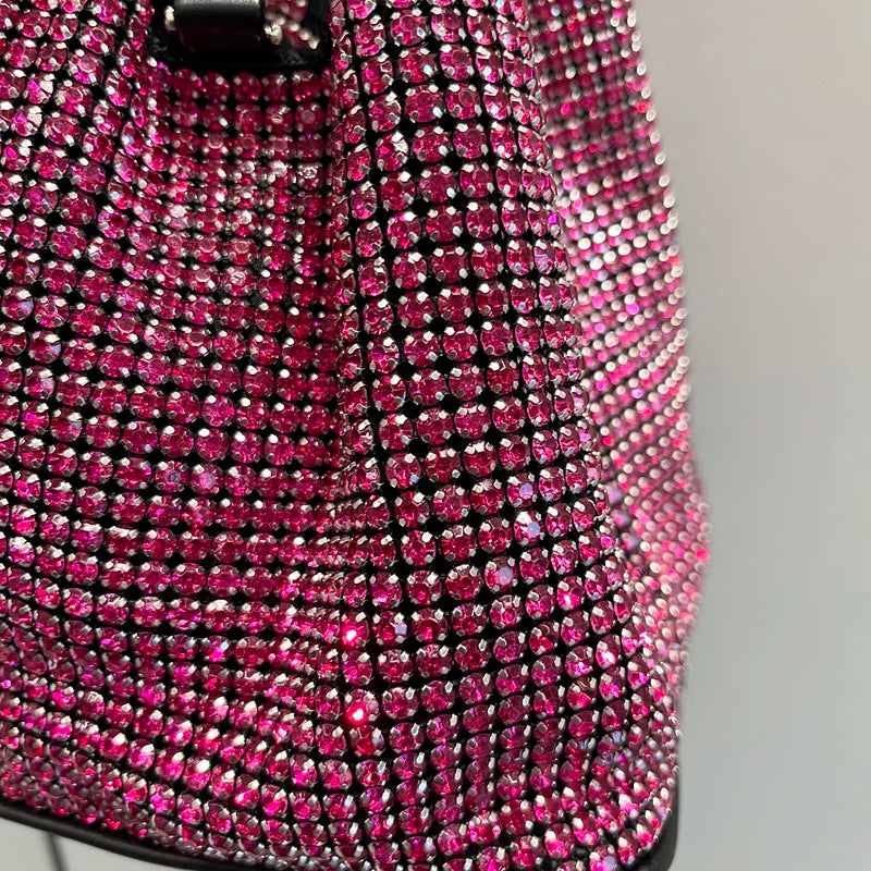 Crystal Bucket Evening Bag (Gold) | OWNLUXE