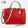 PU Leather Letter-Print Crossbody Bag | OWNLUXE