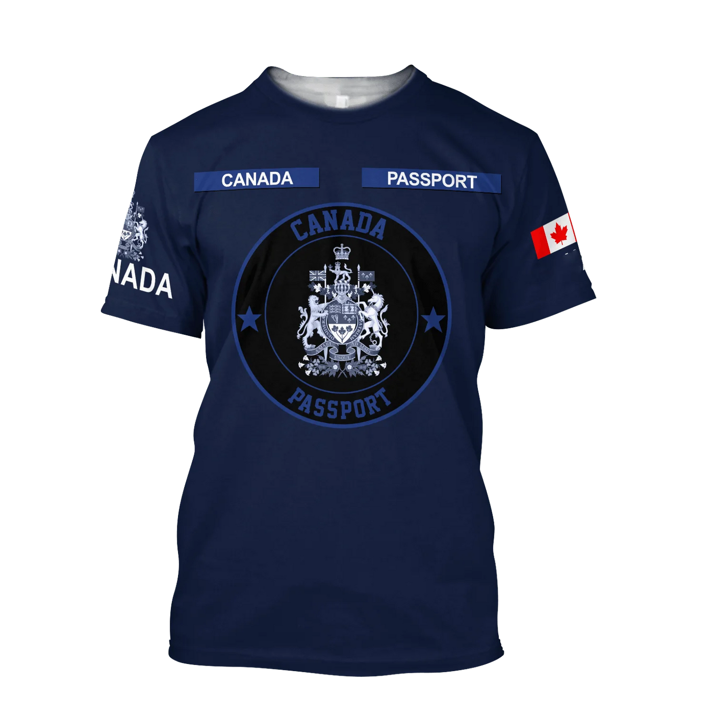 Canada Flag Graphic T-Shirt – 3D Print Oversized Tee | OWNLUXE