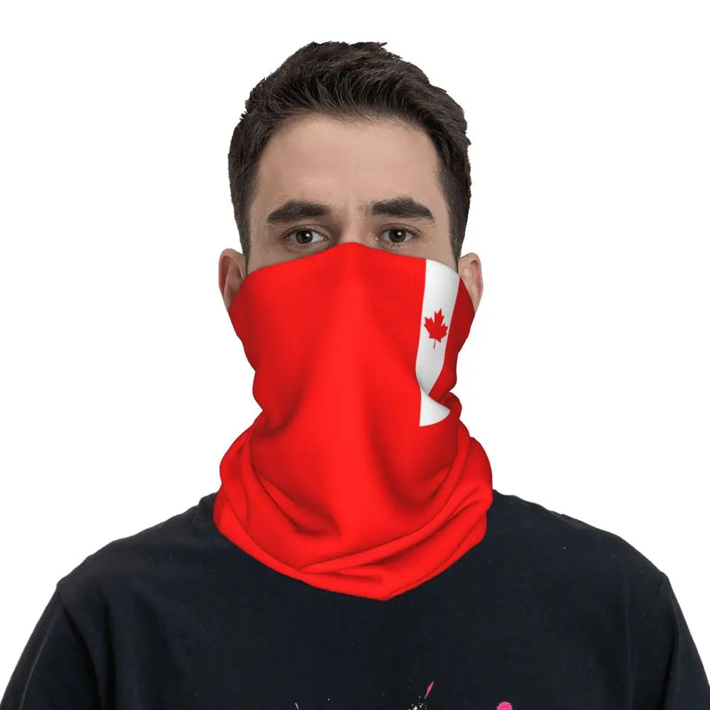 Canadian Flag Maple Leaf Neck Gaiter | OWNLUXE