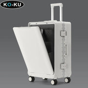 Front-Opening Carry-On Spinner with Laptop Compartment