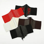 Faux Leather Wide Waist Belt | OWNLUXE