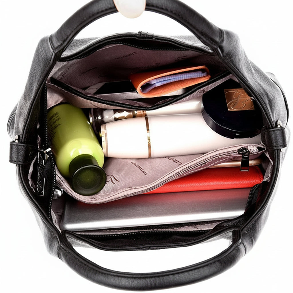 Soft Leather Crossbody Handbag - Casual Tote & Messenger Bag | OWNLUXE