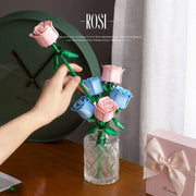 Eternal Rose Bouquet Building Block Set | OWNLUXE