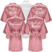 Satin Bridal Robe – Bridesmaid & Wedding Party Bathrobe | OWNLUXE