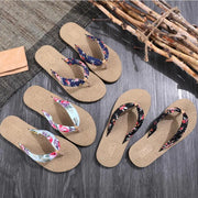 Women’s Floral Beach Flip Flops Anti-Slip Sandals