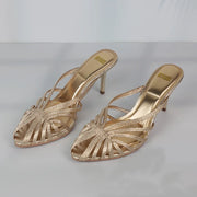 Women's Pointed Toe Stiletto Pumps (Gold) – Shop at OWNLUXE