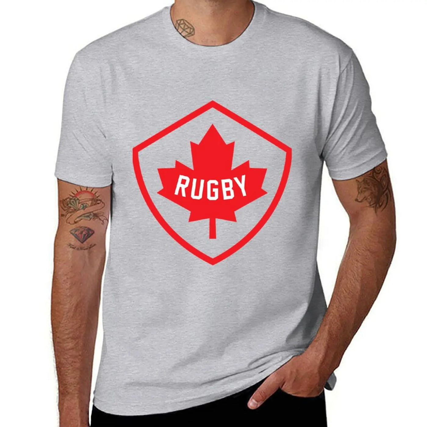 Canada Rugby Graphic T-Shirt – Oversized Plus Size | OWNLUXE