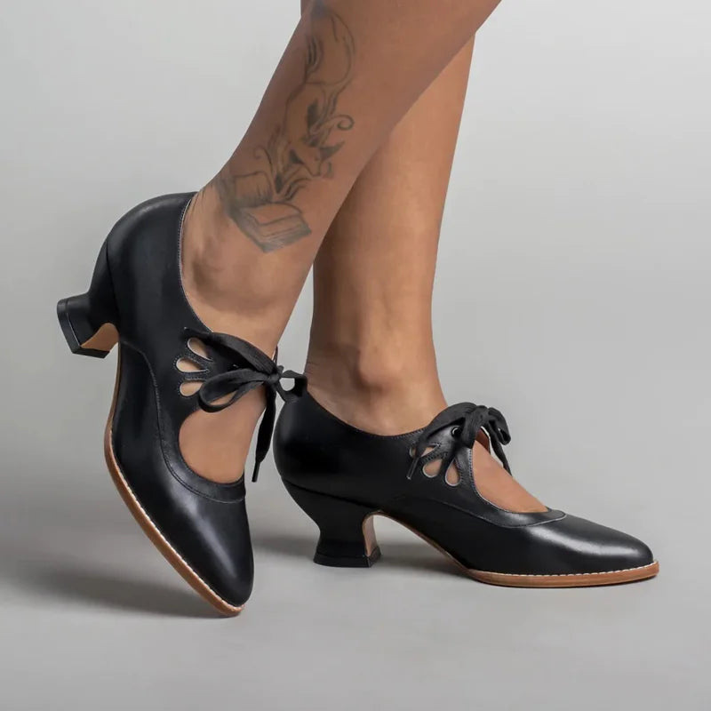 Women's Low Heel Lace Plus-Size Pumps – Shop at OWNLUXE