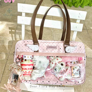 Spacious Lace Transparent Display Ita Bag – Shop at OWNLUXE