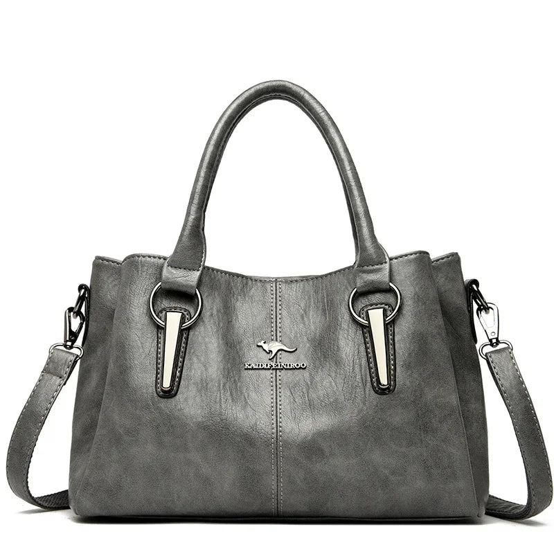 VANDERWAH 3-Layer Designer Shoulder Bag - Luxury Crossbody Tote | OWNLUXE