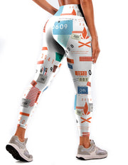 Seamless High-waisted Nude Felling Printed Pants Women's | OWNLUXE