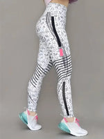 Load image into Gallery viewer, Women&#39;s Mid-Waist Printed Leggings – Sporty, Stretchy &amp; All-Season Wear
