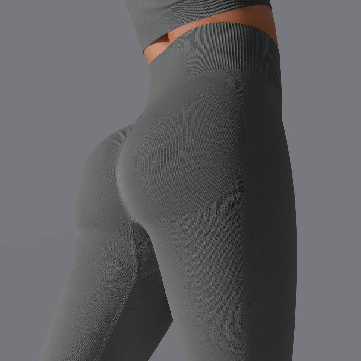 Women's High-Waisted Seamless Ankle-Length Booty Lifting Leggings