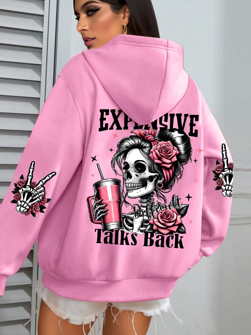 Women's Expensive Talks Hoodie | OWNLUXE