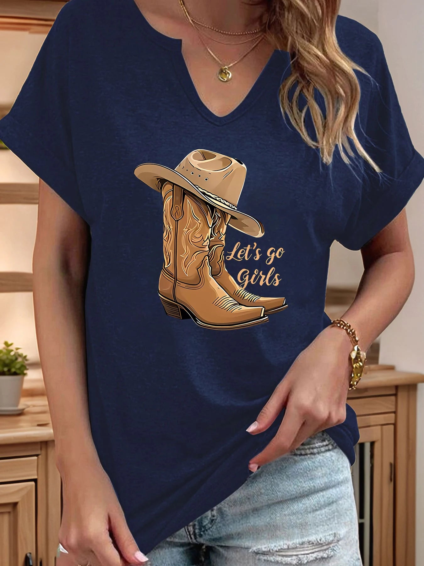 Let's V-Neck Blouse | OWNLUXE