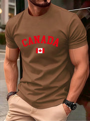 Canada Flag Cotton T-Shirt - Soft Oversized Fit for Men & Women