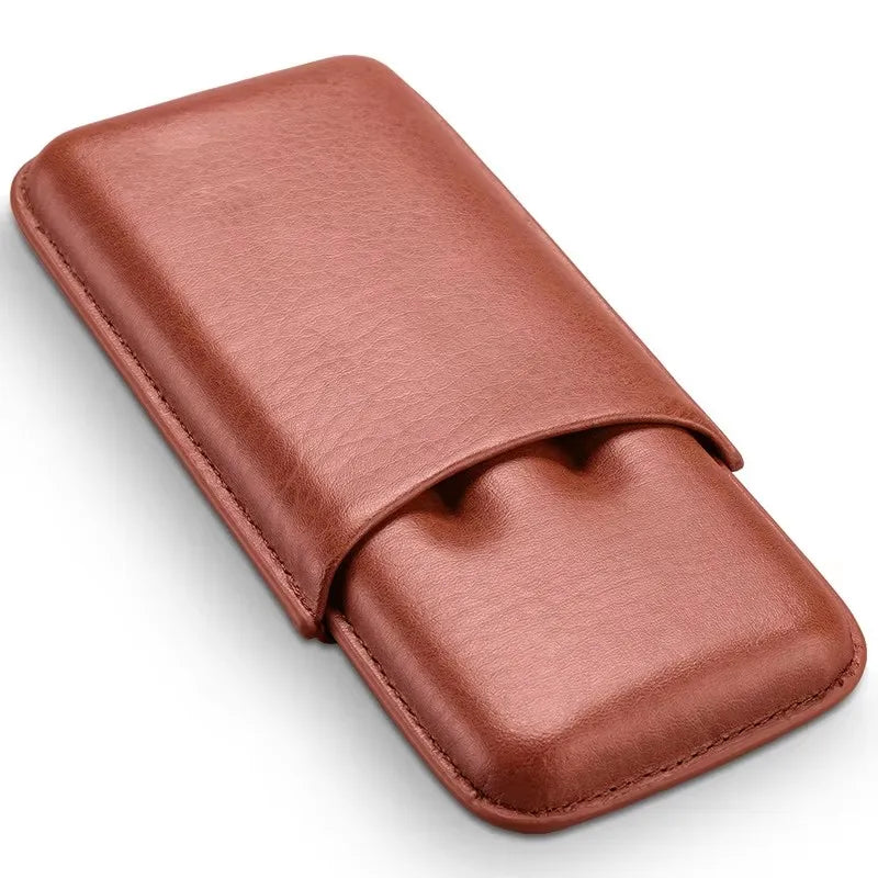 Leather Mini Cigar Travel Case | OWNLUXE