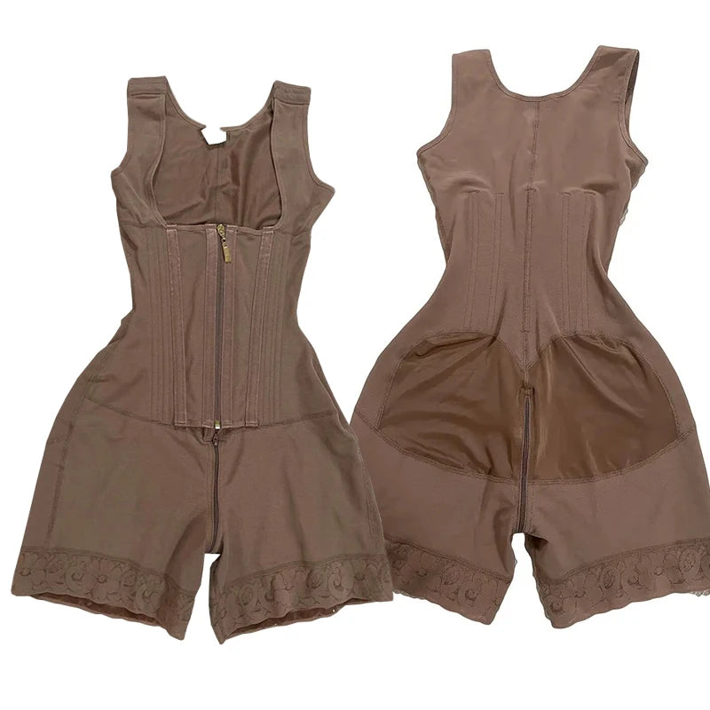 Backless Bodysuit Shaper with Soft Cup Bra & Tummy Control | OWNLUXE