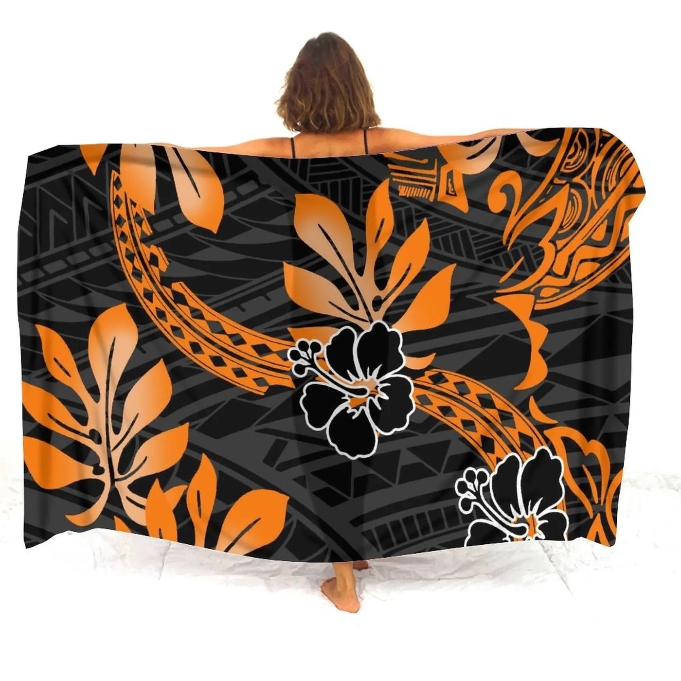 Floral Polynesian Swim Cover-Up | OWNLUXE