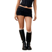 Women’s Ruffled Lace Shorts – High-Waisted Summer Style