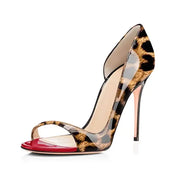 High-Heel Leather High Heels (Red Style 2) | OWNLUXE