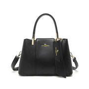 Soft Leather Shoulder Bag - Large Capacity Minimalist Tote for Women