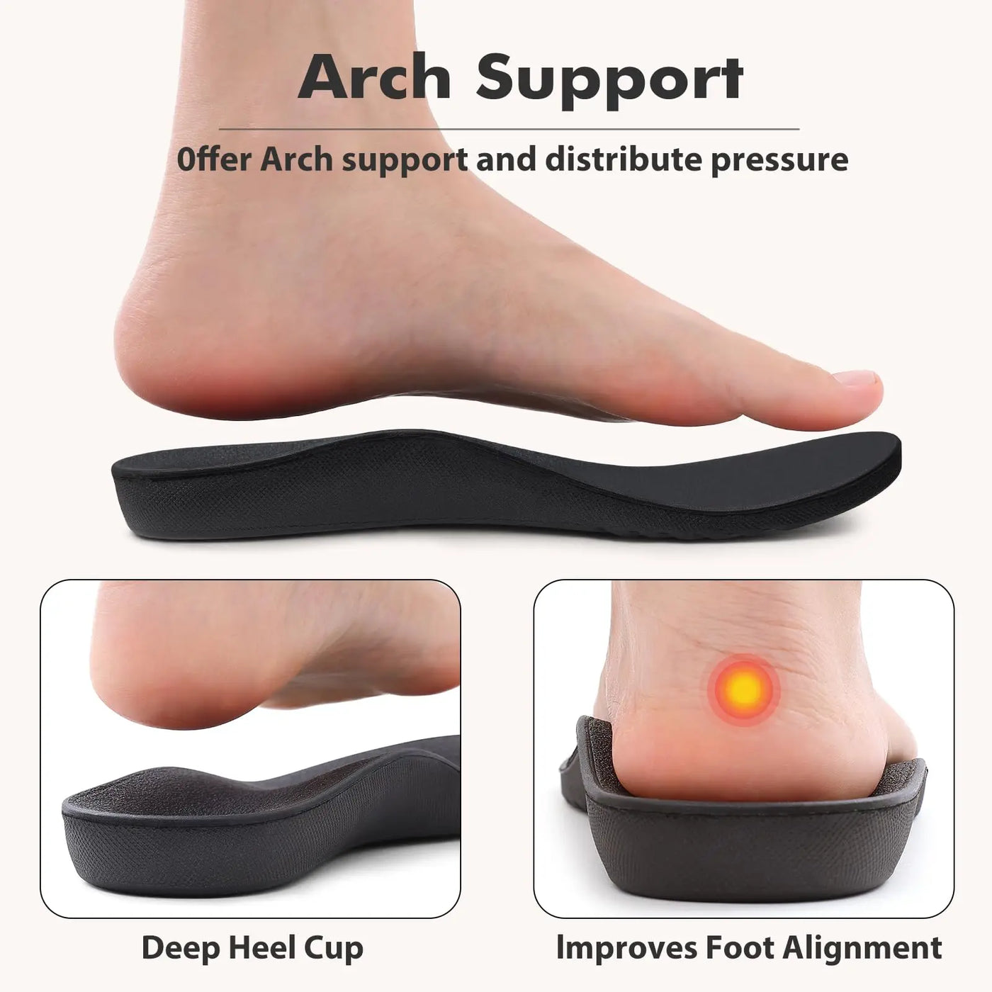 Women’s Fuzzy Orthopedic House Slippers with Arch Support