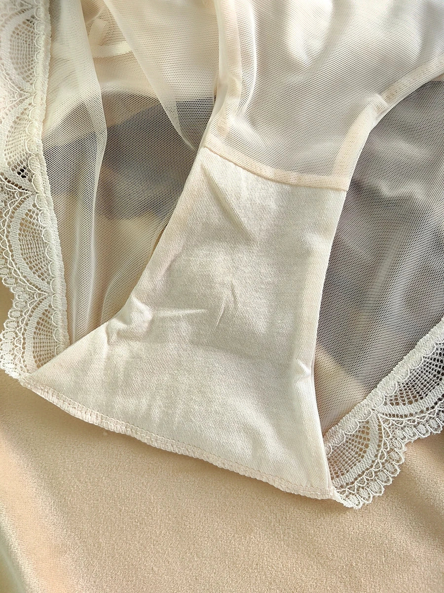 Women's Breathable Push Up Lace Bra (Beige) | OWNLUXE