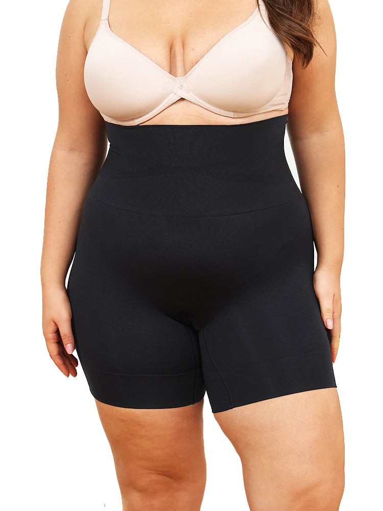 High-Waisted Tummy Control Shapewear Shorts - Body Shaper