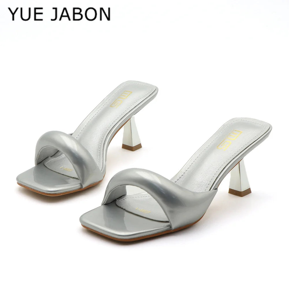 Women's Open Toe Square Toe High Heel Pumps – Shop at OWNLUXE