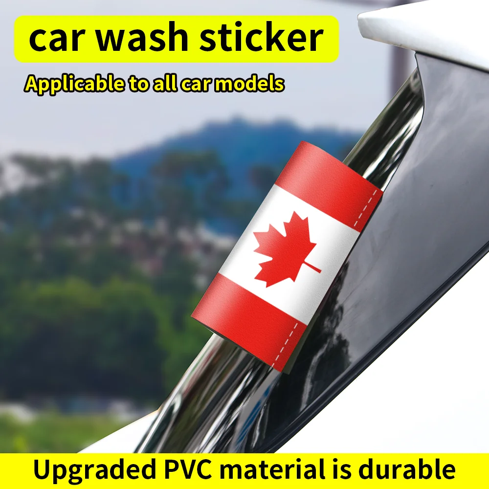 Country Flag Sticker – Waterproof Car Window Decal (Canada, Brazil, France & More)