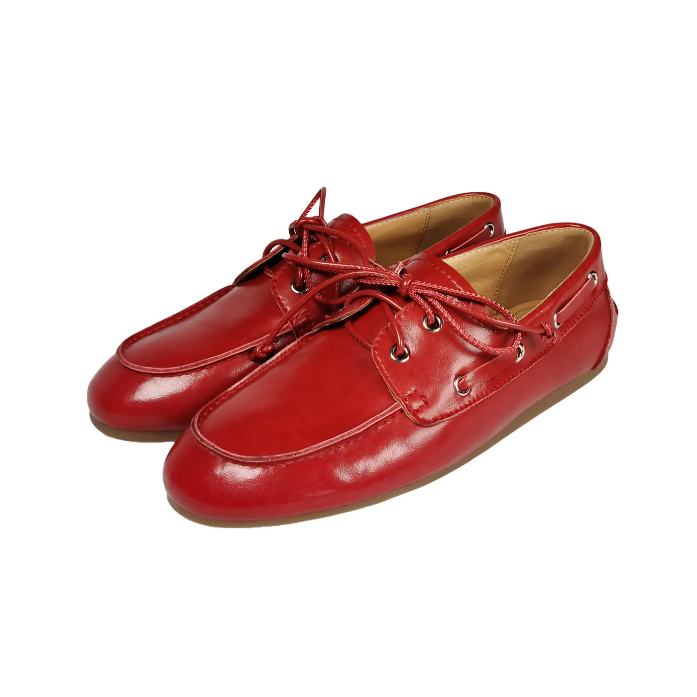 Women's Round Toe Lace Leather Loafers (Jiaotang) – Shop at OWNLUXE