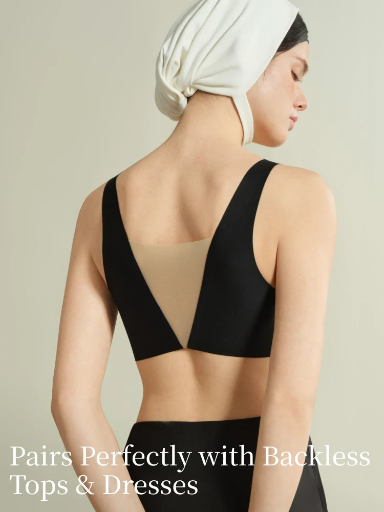 Seamless Push-Up Wire-Free V-Neck Bra | OWNLUXE