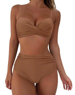 Load image into Gallery viewer, Vintage High Waist Bikinis 2025 Women Push Up Swimwear Printed Swimsuit Female Beachwear Summer Bathers Bathing Suit Swimming
