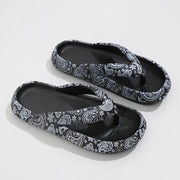 Women’s Cloud Flip Flops – Leopard Thick-Soled Sandals