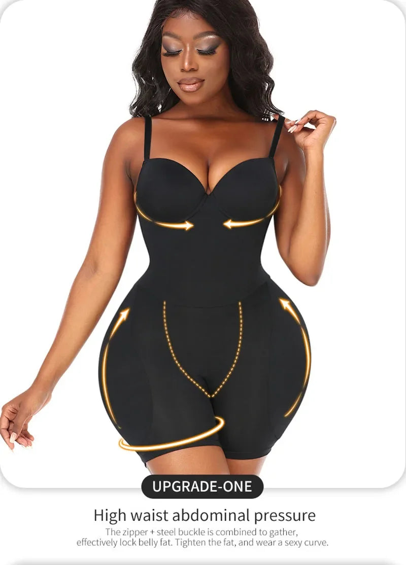 Padded Hip Enhancer Bodysuit Butt Lifter Shapewear