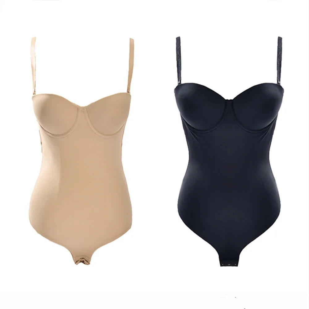 Women’s Backless Full Body Shaper – Seamless Bridal Bodysuit