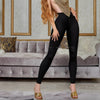 Women's High-Waist Push-Up Leggings (Black) | OWNLUXE