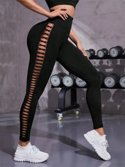 Seamless High Waist Yoga Leggings – Full-Length Quick-Dry