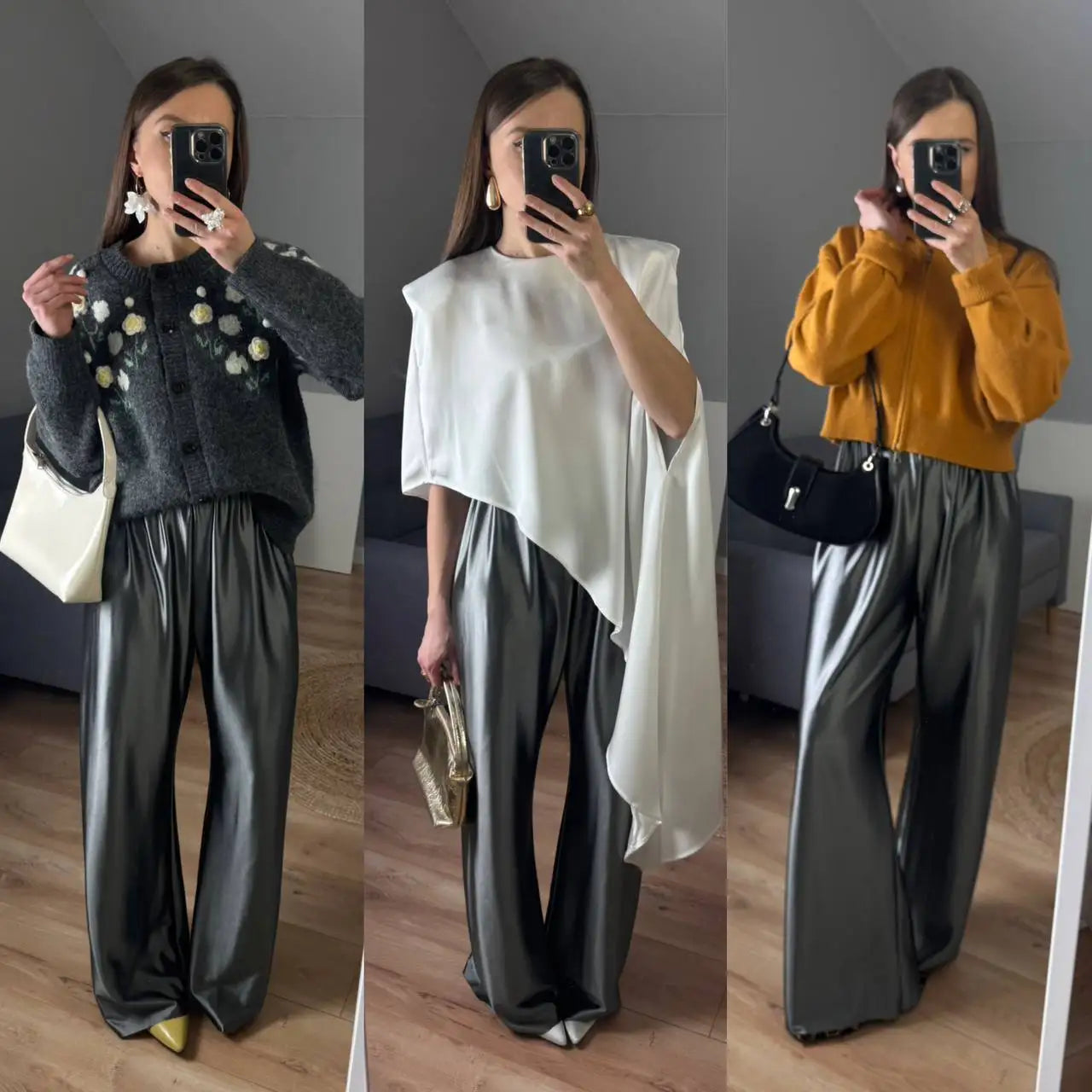 Satin Wide-Leg Pants | OWNLUXE