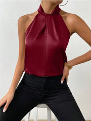 Women's Sleeveless Halter Top | OWNLUXE