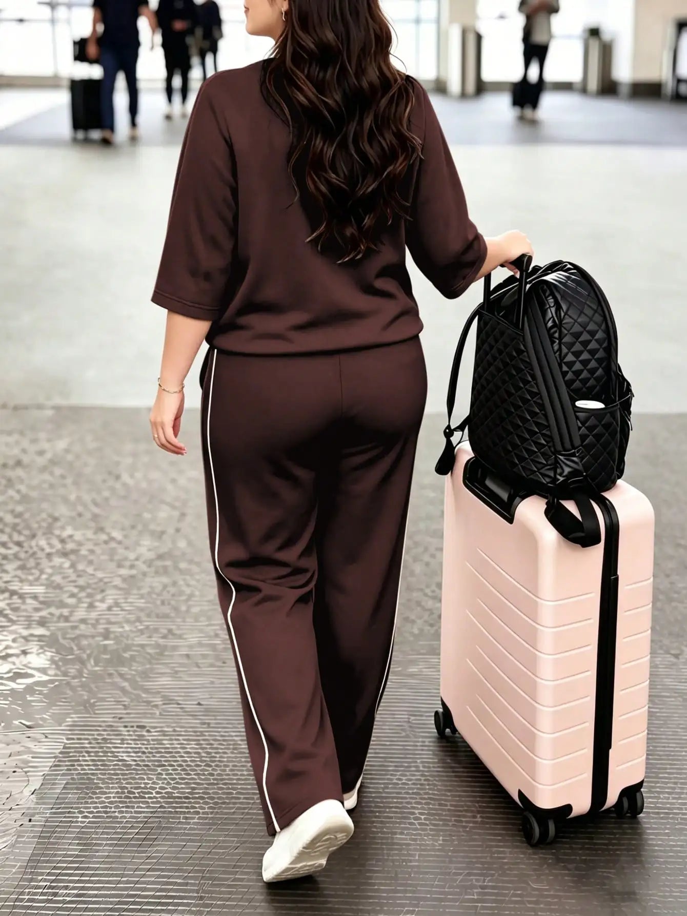 Extended-Size Crew-Neck Relaxed-Fit Pants | OWNLUXE